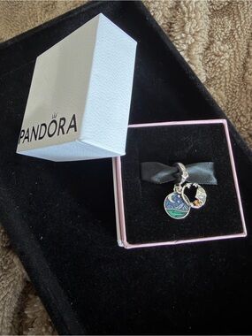 Camping Night Sky Double Dangle Charm